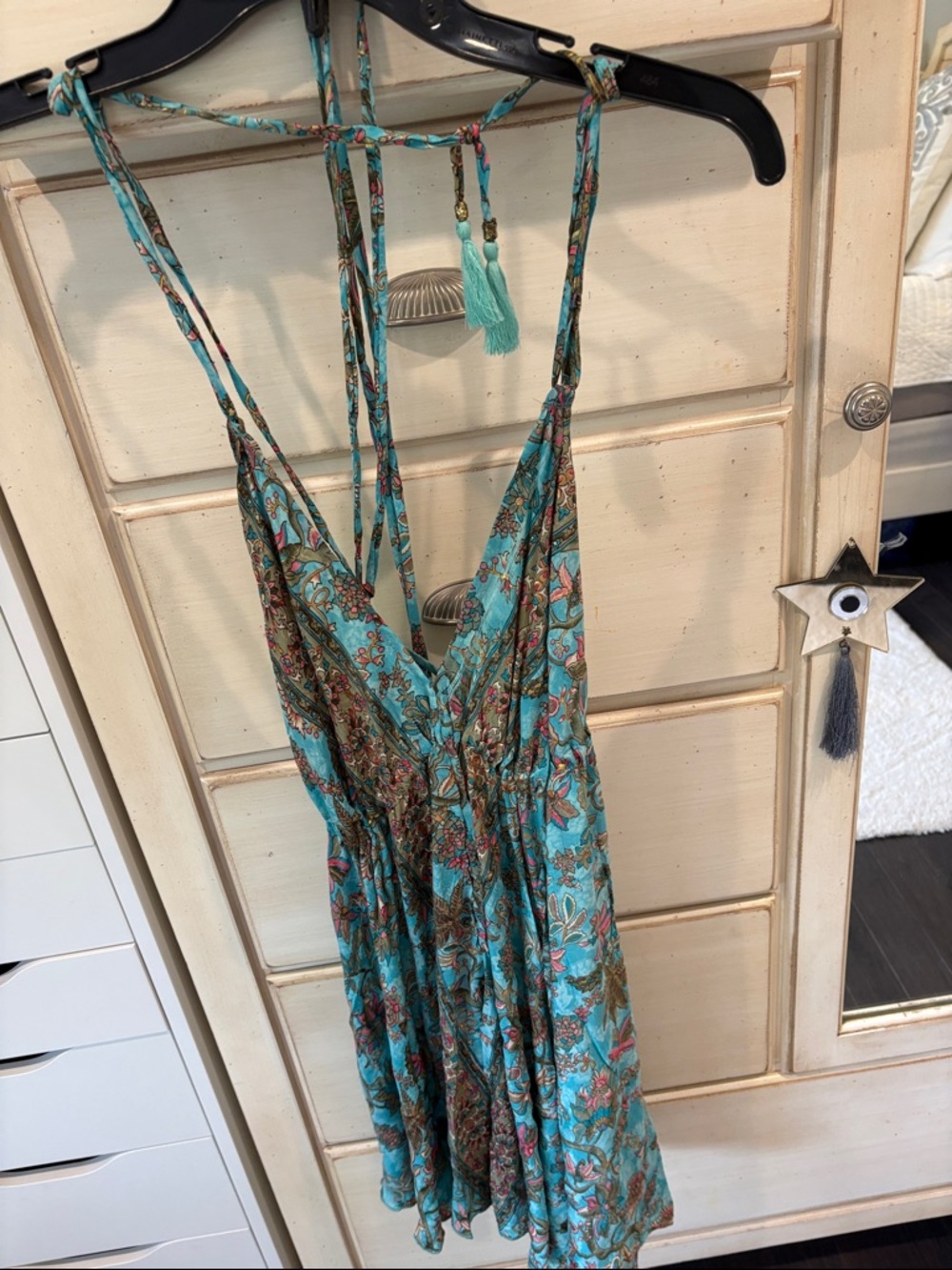 Turquoise Floral Summer Sundress
